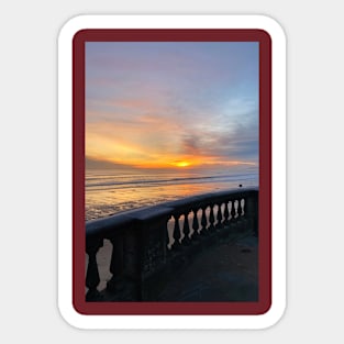 Sunrise over the Balustrade - Portrait Sticker